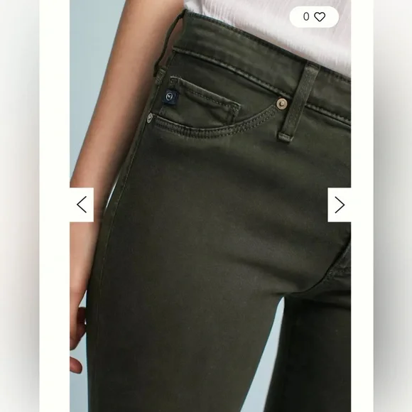 AG The Abbey Sateen Mid-Rise Skinny Ankle Jeans Anthropologie Leg Lengthening 27 - Picture 3 of 10